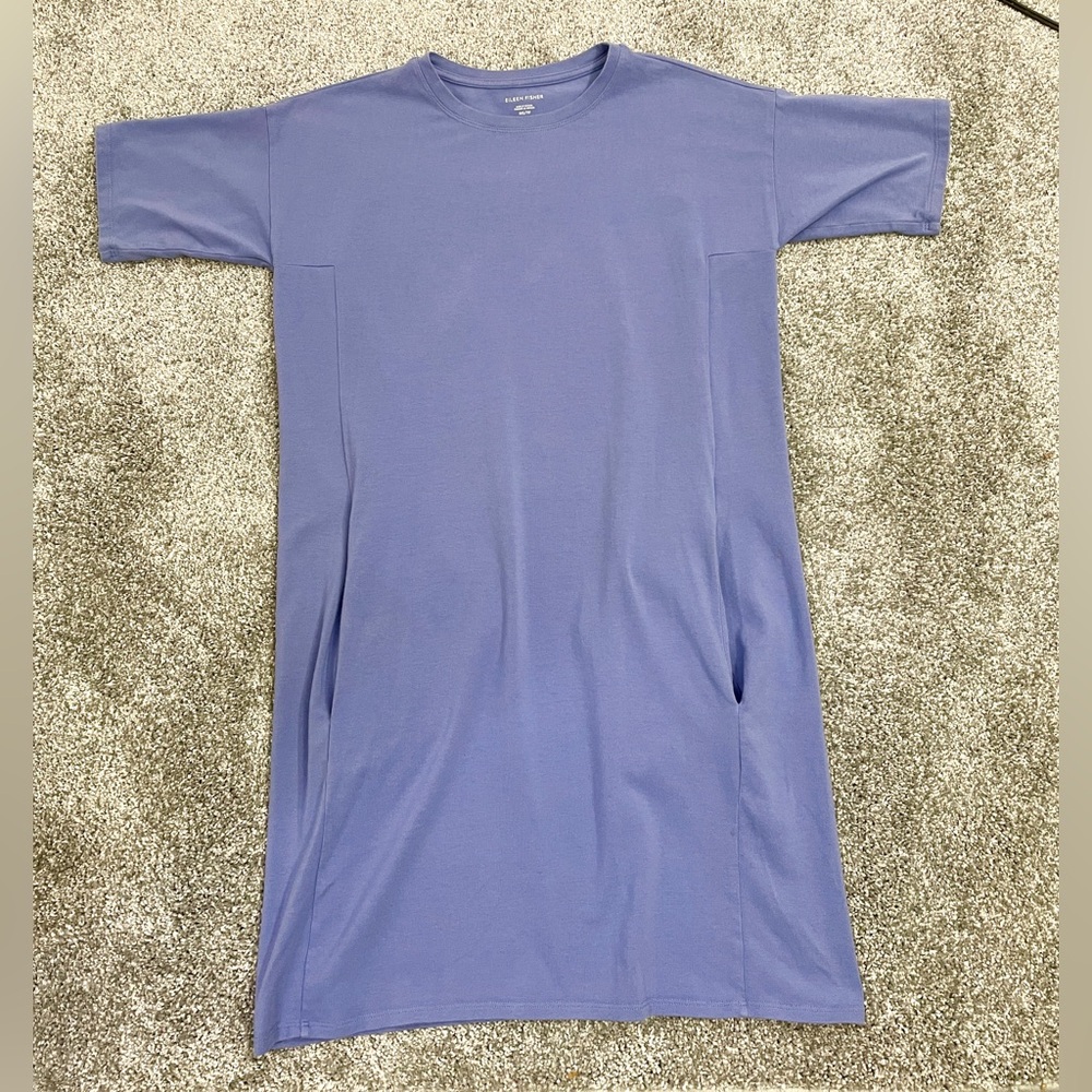 Eileen Fisher Traceable Cotton Jersey Dress - Picture 8 of 13